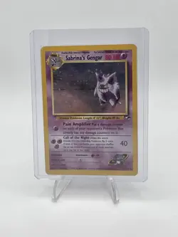 Pokemon TCG Sabrina's Gengar Gym Heroes 14/132 Unlimited Holo Rare (Swirl) - Image 1