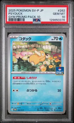 PSA 10 - Psyduck 262/SV-P Gym Pack Promo - Pokemon Scarlet & Violet Japanese - Image 1
