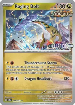 NM-Mint, English Pokemon Cosmos Holo Raging Bolt - 111/142 - Cosmos Holo - Best - Image 1