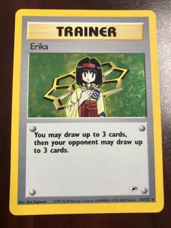 Pokemon Erika (Trainer) 16/132 Gym Heroes Holofoil - LP - Image 1