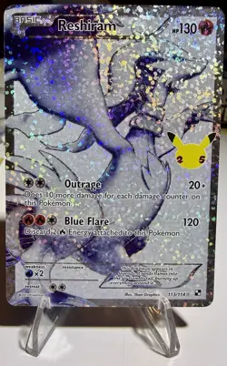 Reshiram 113/114 Celebrations: Classic Collection Pokemon TCG - PSA 10 Contender - Image 1