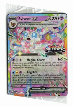 Pokemon Prismatic Evolutions Surprise Box #041/131 Sylveon ex [STAMPED] - Image 1