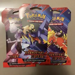 Pokemon TCG Destined Rivals Sleeved Booster Packs X3 Factory Sealed English - Image 5
