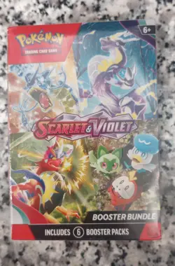 Pokemon TCG - Scarlet and Violet Booster Bundle Base Set 6 packs Factory Sealed - Image 1