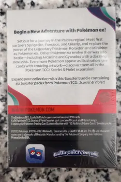 Pokemon TCG - Scarlet and Violet Booster Bundle Base Set 6 packs Factory Sealed - Image 2