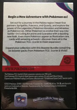 Pokemon Scarlet & Violet Base Set Booster Bundle - Sealed - *6 PACKS* - English 820650853371 - Image 2