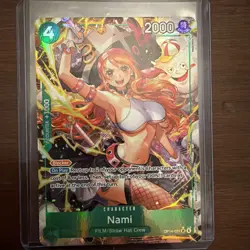 English One Piece TCG Nami Alternate Art OP14-031 The Azure Sea's Seven Foil NM - Image 1