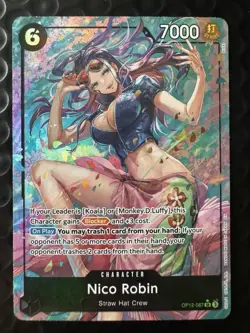 One Piece TCG Nico Robin Alternate Art OP12-087 Legacy of the Master SR Foil - Image 1