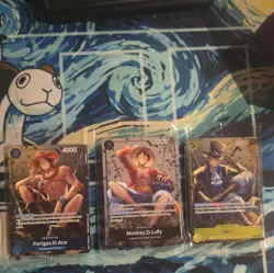 One Piece Monkey D. Luffy P-075,074,& 073 English Promo Tin Set Vol 2 Sealed!!! - Image 1