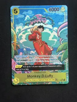 One Piece Card Game Monkey.D.Luffy Op07-109 SR Treasure Rare Alternate Art M/NM - Image 1