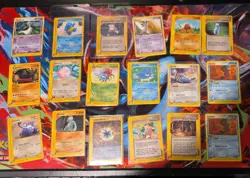 18 vintage lot Pokemon E-Reader Holo & Non-Holo Cards - Image 1