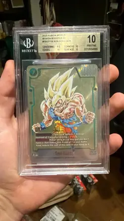 Son Goku FB05-119 Alt Art SCR Dragon Ball Fusion World SB01 Manga Booster BGS 10 - Image 1