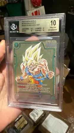 Son Goku FB05-119 Alt Art SCR Dragon Ball Fusion World SB01 Manga Booster BGS 10 - Image 4