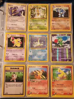 Pokemon Collection Binder Vintage Lot of Cards Holo Rare WoTC E-Reader Etc - Image 1