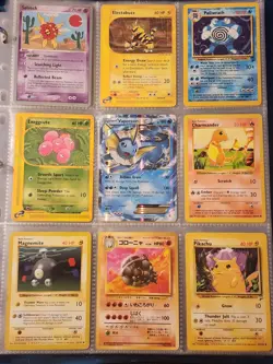Pokemon Collection Binder Vintage Lot of Cards Holos Rares WoTC E-Reader EX Etc - Image 1