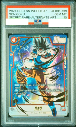 PSA 10 Dragon Ball Fusion World Son Goku Alt Art FB01-139 SCR Awakened Pulse DHL - Image 1
