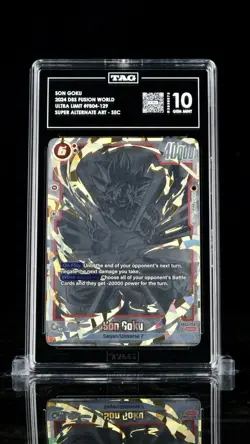 2024 DBS Fusion World FB04-129 Son Goku Secret Rare Super Alt Art SCR TAG 10 👀 - Image 1