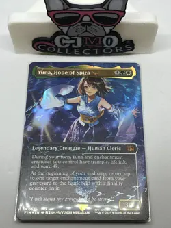 Yuna, Hope of Spira (Borderless Chocobo Track Foil) Final Fantasy MTG FIN 0571 - Image 2