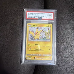 2019 POKEMON SM BLACK STAR PROMO #SM162 PIKACHU-HOLO PSA 10 - Image 1