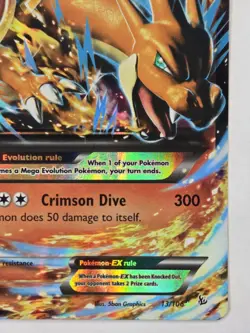 M Charizard EX 13/106 Pokemon TCG XY Flashfire Holo Ultra Rare - Image 5
