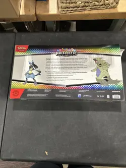 Lucario Tyranitar EX Prismatic Evolutions Pokemon Premium Collection NIB Damage - Image 3