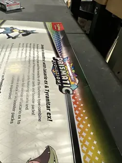 Lucario Tyranitar EX Prismatic Evolutions Pokemon Premium Collection NIB Damage - Image 5