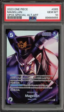 One Piece CCG Magellan Special Alternate Art OP02-085 PSA 10 Gem Mint - Image 1