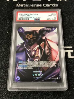 2023 One Piece Japanese Magellan OP02-085 Special Alternate Art PSA10 - Image 1