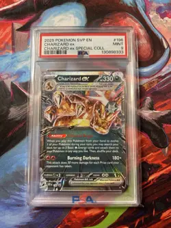 2025 Pokemon SVP Charizard ex Black Star Promo 196 Special Collection PSA MINT 9 - Image 1