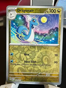 POKEMON DRAGONAIR 148/165 UNCOMMON REVERSE HOLOFOIL SCARLET VIOLET 151 NM CARD - Image 1