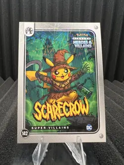 Scarecrow (Pikachu) #142 Lazer Holo - Heros & Villains Flash Edition Pokemon - Image 1