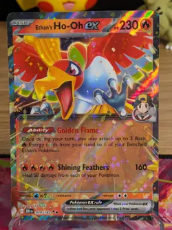Ethan's Ho-Oh ex 039/182 - Destined Rivals Double Rare Pokemon TCG - NM Card - Image 1