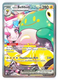 Iono's Bellibolt ex 183/159 - Journey Together Special Illustration Rare SIR NM - Image 1
