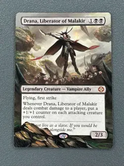 Drana, Liberator of Malakir The Lost Caverns of Ixalan Hand Painted Altered Art - Image 1