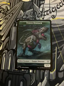 MTG x1 Fungus Dinosaur Token The Lost Caverns of Ixalan Regular - Image 1