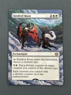Kindred Boon MTG The Lost Caverns of Ixalan Commander Hand Painted Altered Art v - Image 1