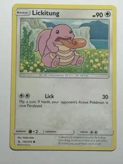Pokemon TCG - Lickitung - 2019 - Unbroken Bonds 152/214 - Common Non-Holo - Image 1
