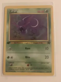 Zubat 70/82 1st Edition Uncommon Excellent Condition Team Rocket WOTC - Image 1