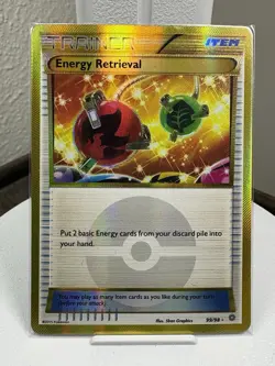 Energy Retrieval 99/98 Gold Secret Rare Pokemon XY Ancient Origins 2015 Holo - Image 1