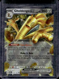 2023 Pokemon SV Paradox Rift PAR EN Gholdengo ex #139/182 - Image 1