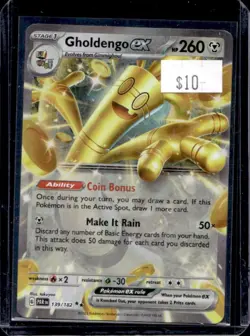 2023 Pokemon SV Paradox Rift PAR EN Gholdengo ex #139/182 - Image 1