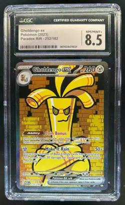 2023 Pokemon SV Paradox Rift PAR EN Gholdengo ex #252/182 CGC 8.5 - Image 1