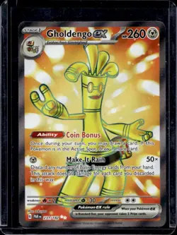 2023 Pokemon SV Paradox Rift PAR EN Gholdengo ex #231/182 - Image 1