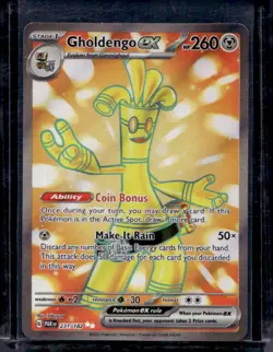 2023 Pokemon SV Paradox Rift PAR EN Gholdengo ex #231/182 - Image 1