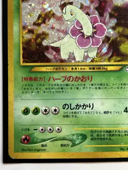 Meganium Japanese No.154 Unlimited Holo Pokemon Card TCG Neo Genesis Vintage - Image 5