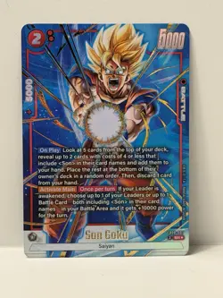 Son Goku FB08-007 Alternate Art Saiyan's Pride Dragon Ball English Card Fusion - Image 1