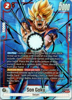 Son Goku FB08-007 Alternate Art Saiyan's Pride Dragon Ball English Card Fusion - Image 1