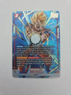 Son Goku FB08-007 Alternate Art Saiyan's Pride Dragon Ball English Card Fusion W - Image 1