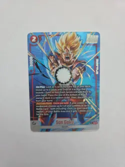 Son Goku FB08-007 Alternate Art Saiyan's Pride Dragon Ball English Card Fusion W - Image 2