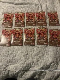One Piece PRB-01 The Best Premium Sleeved Booster Packs Factory Sealed LOT OF 10 - Image 1